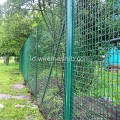 Green PVC Dilapisi Euro Dilas Wire Mesh Pagar